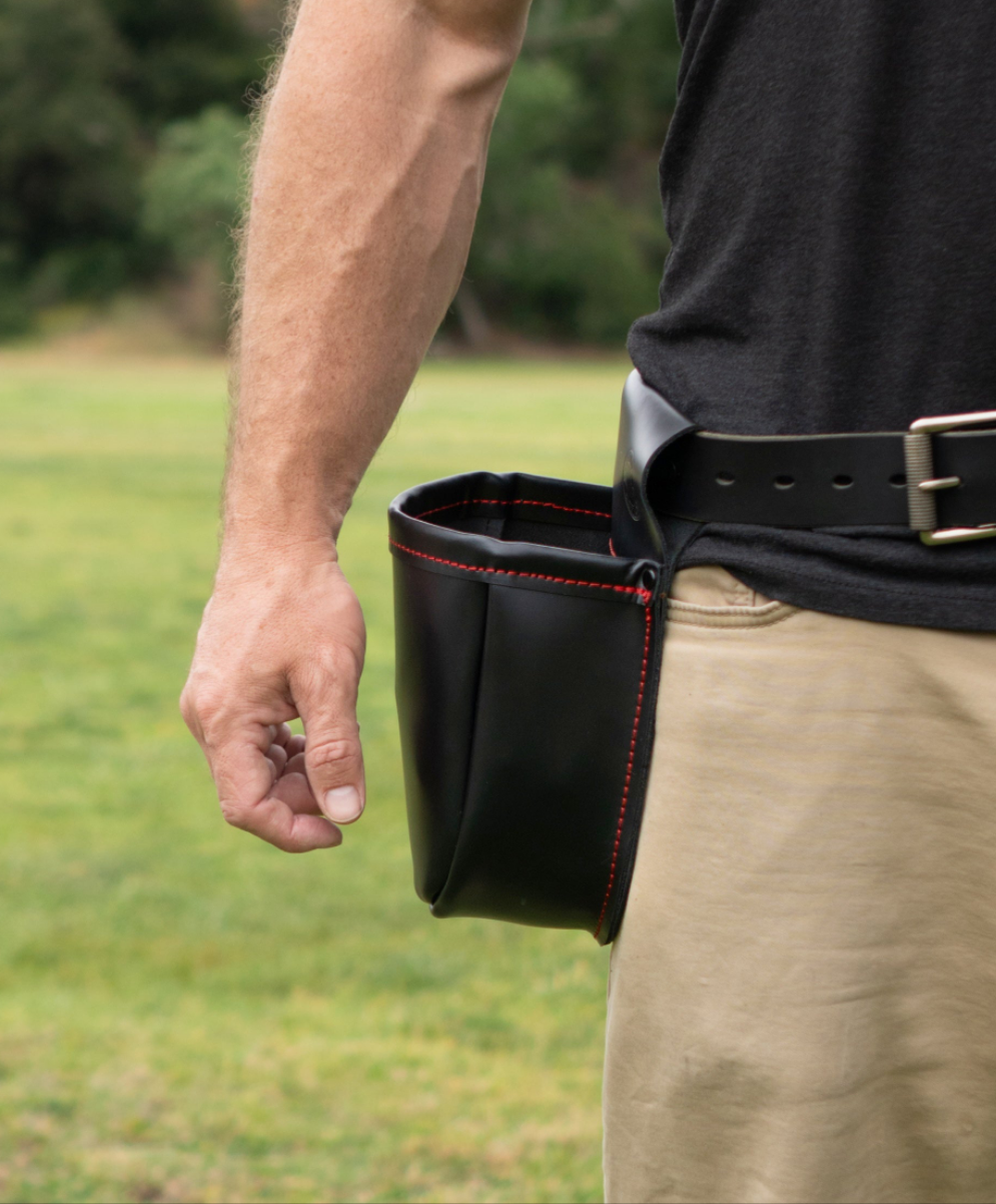 Leather Shotgun Shell Pouch - Black