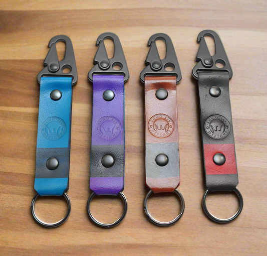 Brazilian Jiu Jitsu BJJ Ranked Keychain - Blue Purple Brown Black Belt