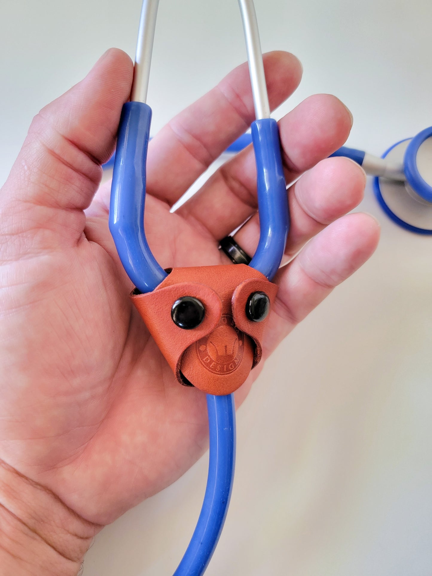 Leather Stethoscope Identification Name Tag