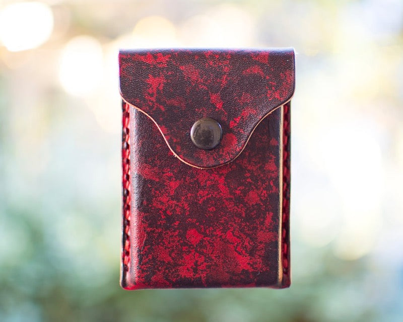 Leather Business Card Holder Personalized