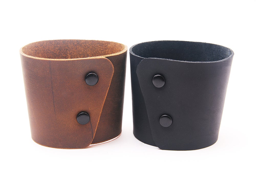 Personalized Leather Coffee Cup Sleeve - Leather Cup Sleeve - Leather Cup Sleeve - Personalized Cup Sleeve