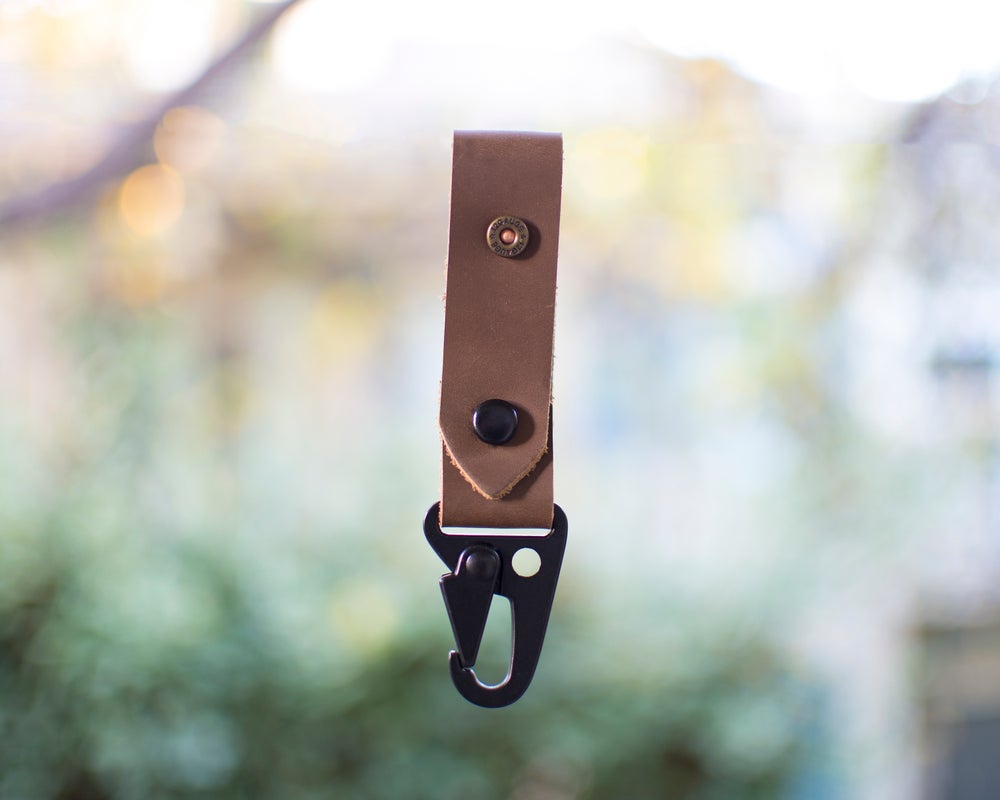 Leather Shotshell Hanging HK Belt Clip Keychain