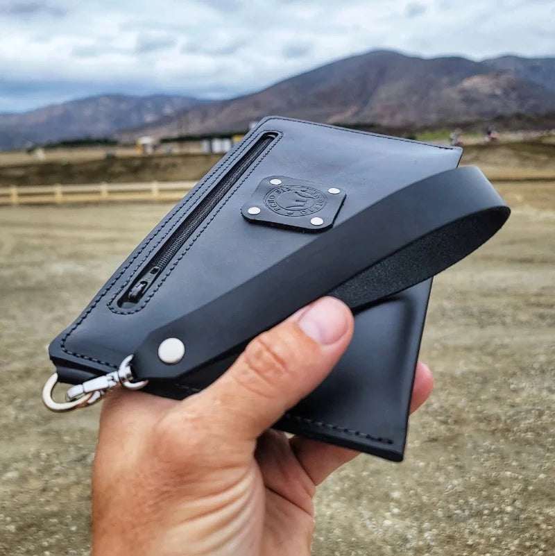 Black Leather Clutch