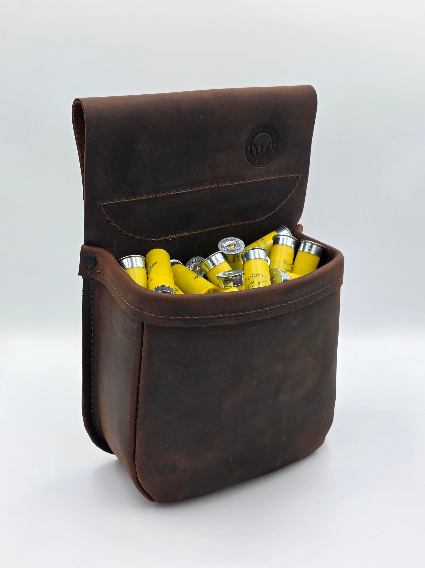 Leather Shotgun Shell Pouch - Single Pocket - Sundance Leather