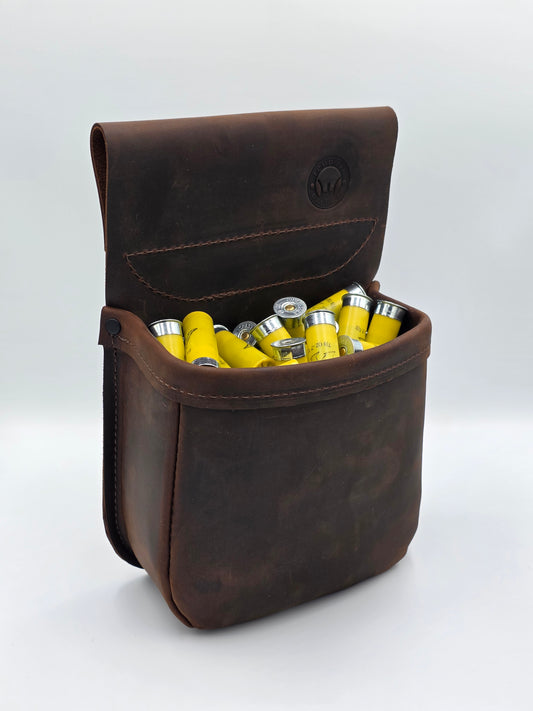 Leather Shotgun Shell Pouch - Single Pocket - Sundance Leather