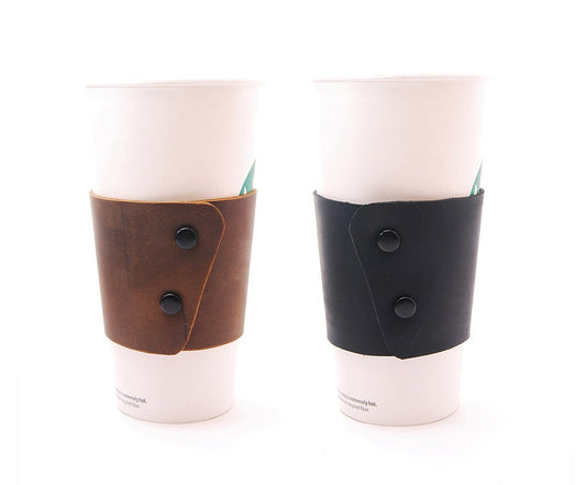 Reusable Coffee Cup Sleeve with Snaps