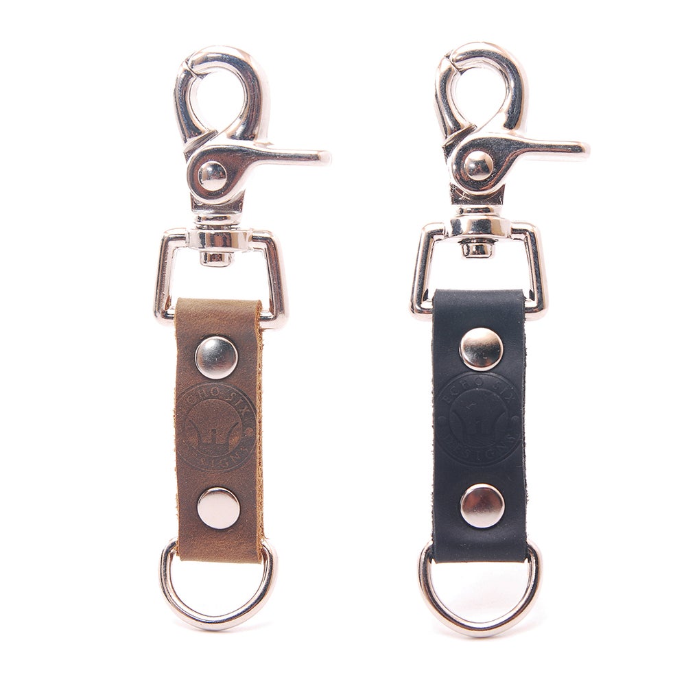 Leather Belt Clip Keychain