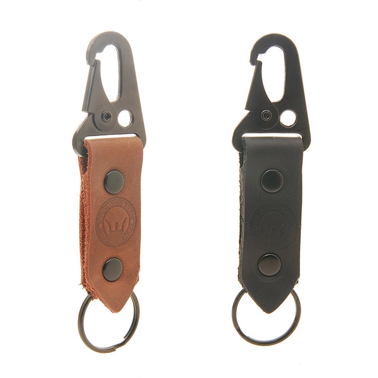 Mini Stoned Oil Leather HK Belt Clip Keychain Key Holder